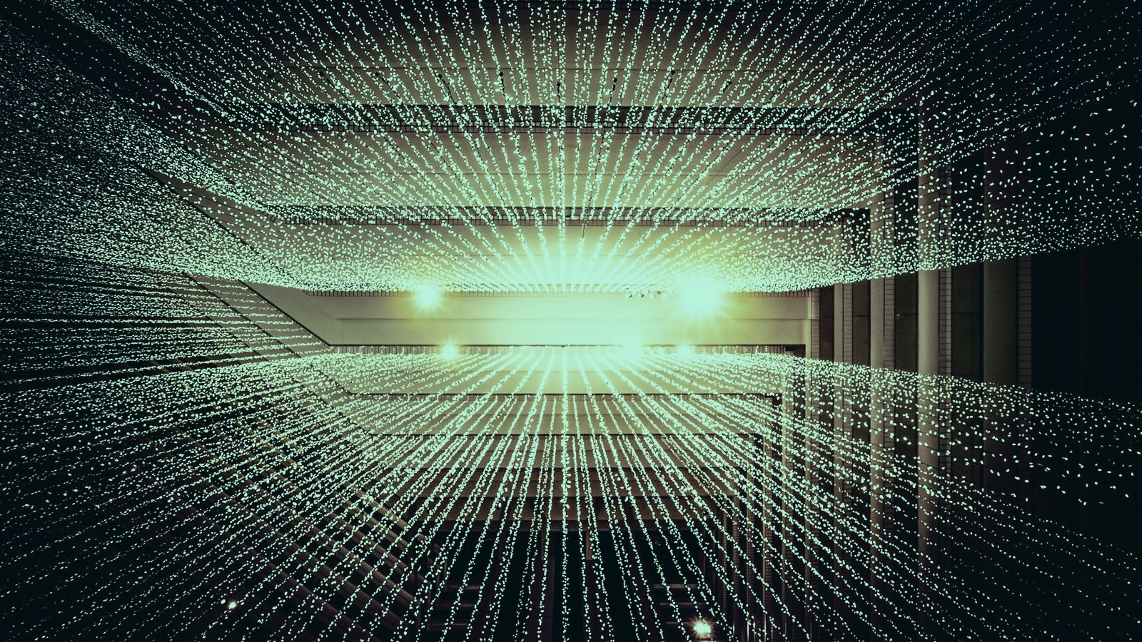 Chief AI Officer salary cover, converging golden light across a vast ceiling, Axial Search